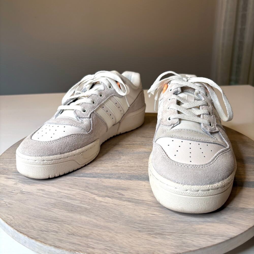 Adidas Rivalry Low 86 IG6313 White Acid Orange Men’s Size 7.5 Retro Sneakers - Picture 3 of 10